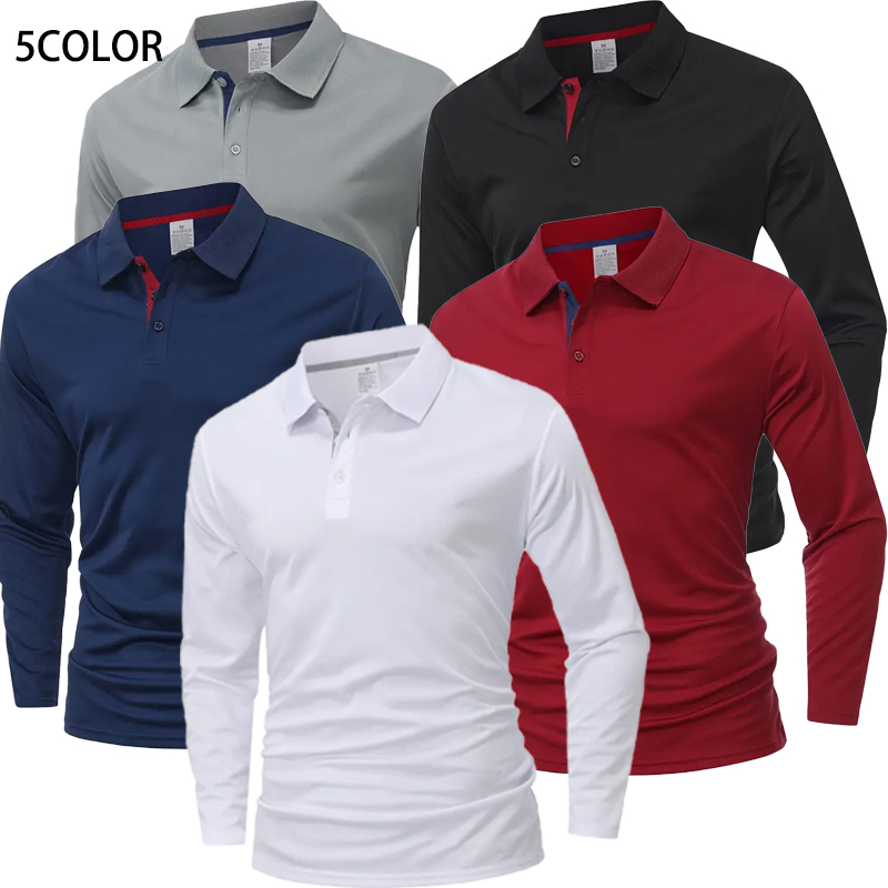 Golf Equipment Discount - Men's Long Sleeve Polo Shirt Quick