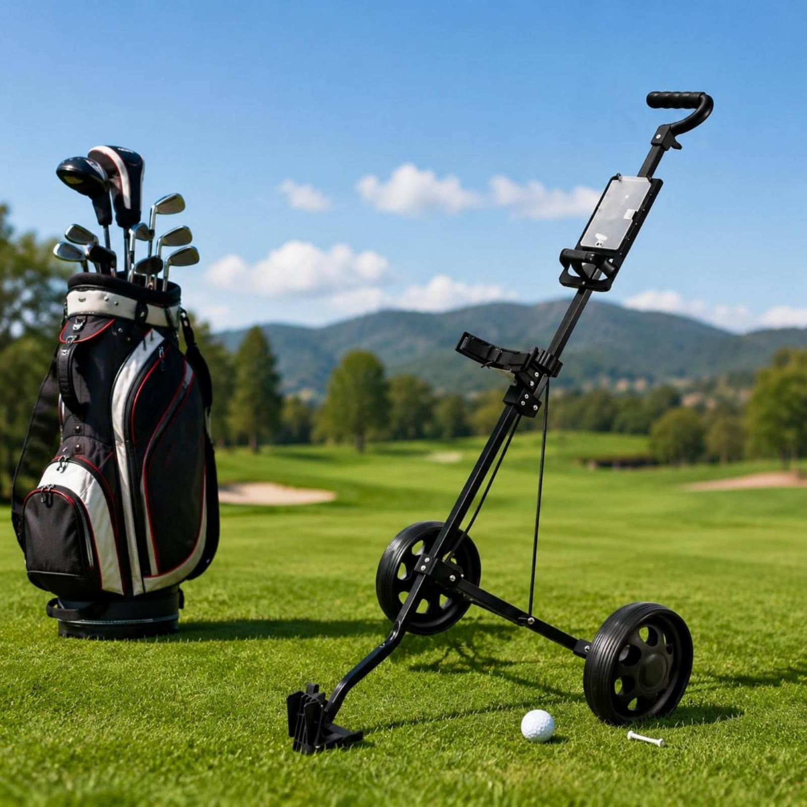 Foldable Two Wheel Golf Equipm - Practice Equipment For Golf review and price